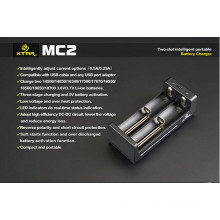 Alta Qualidade Original Xtar Mc2 Charger Mc1 / Vc2 / Vc4 para 18650 Baterias